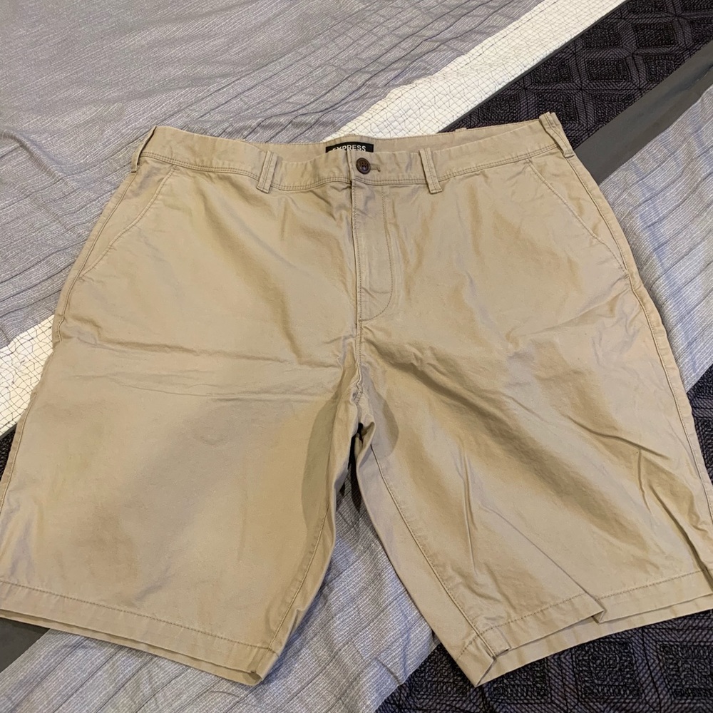 Kaki shorts from express